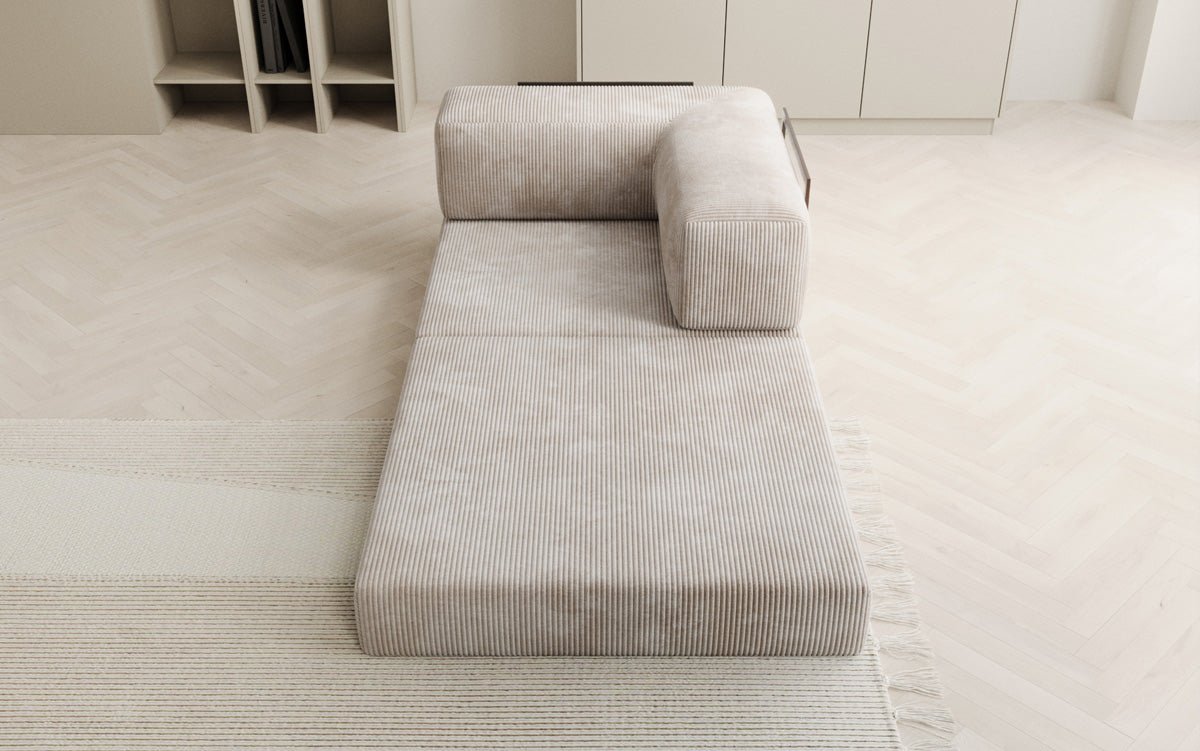 Designer Sofa-Sessel Lazy in Corduroy