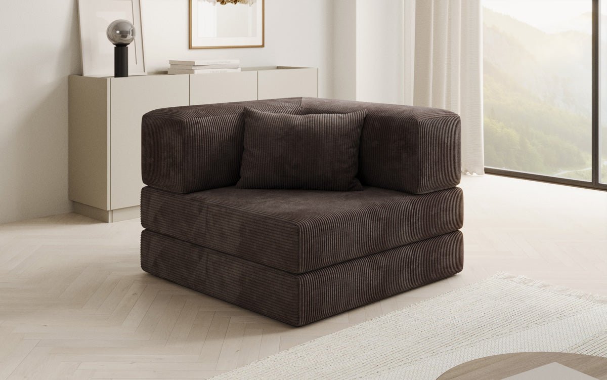 Designer Sofa-Sessel Lazy in Corduroy