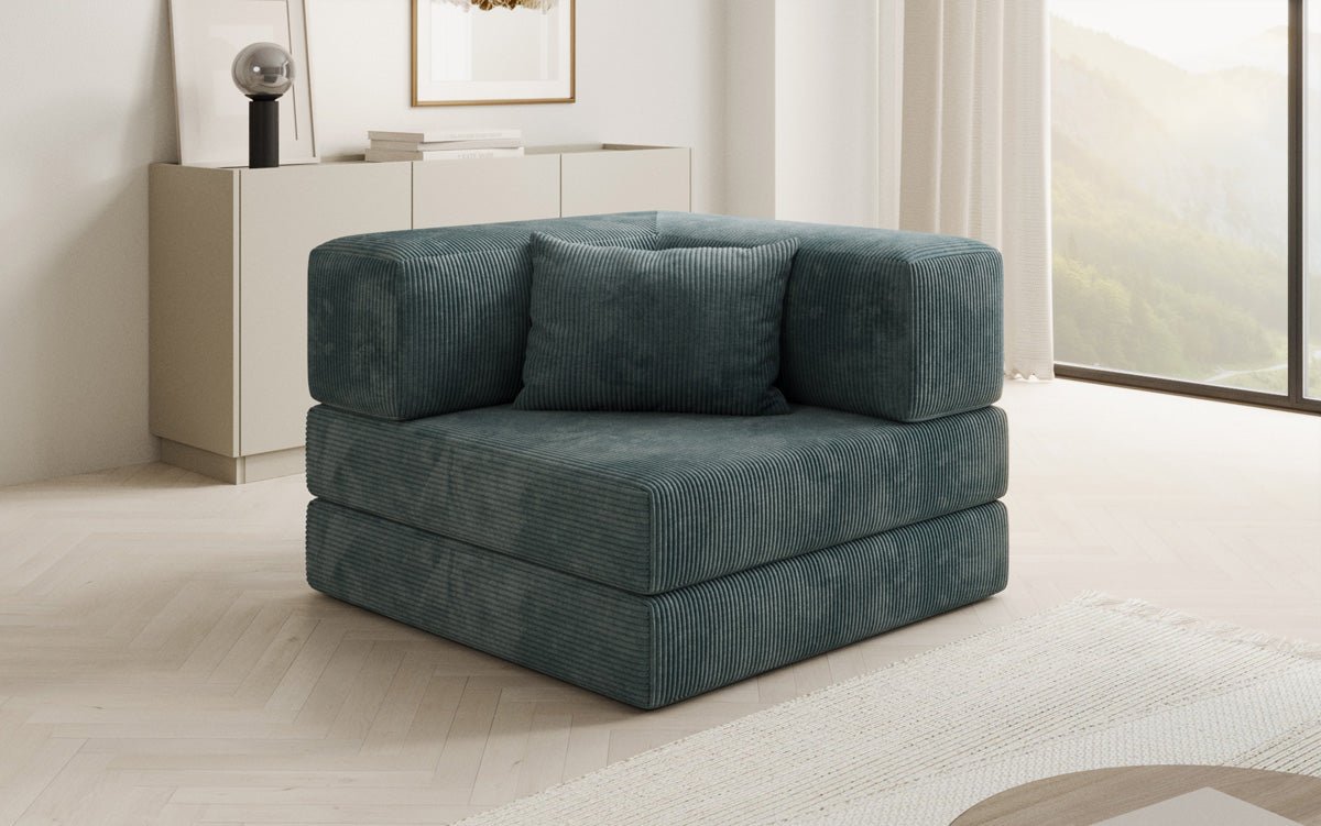 Designer Sofa-Sessel Lazy in Corduroy