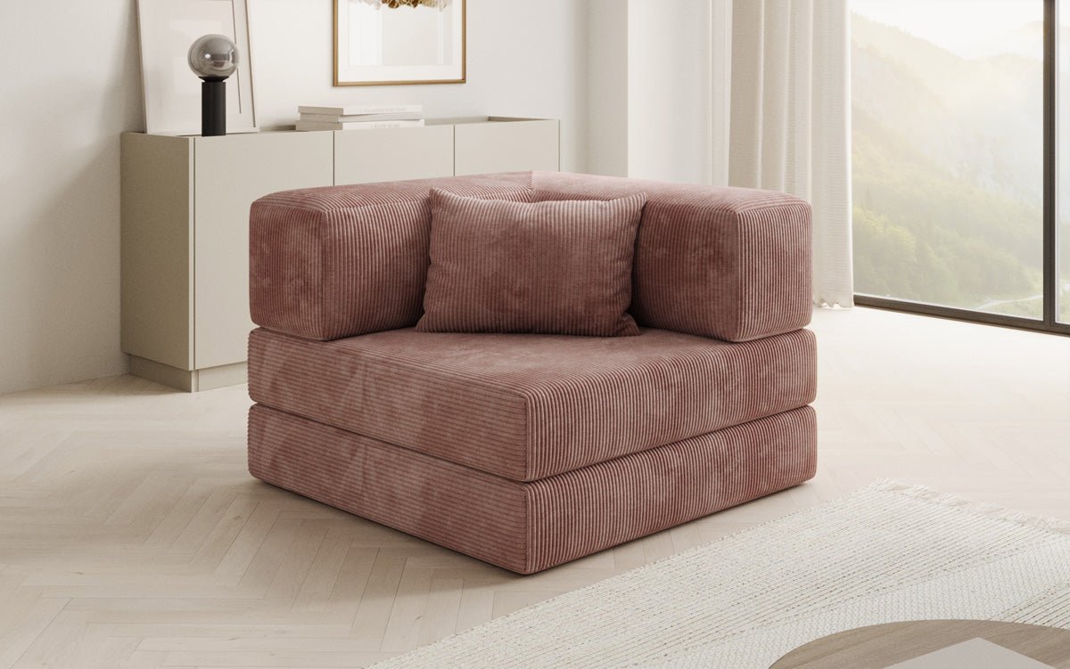 Designer Sofa-Sessel Lazy in Corduroy