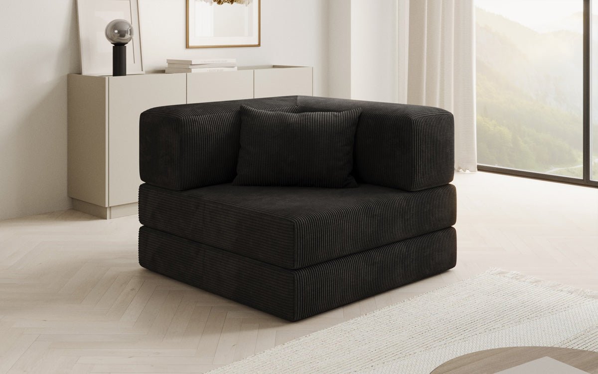 Designer Sofa-Sessel Lazy in Corduroy