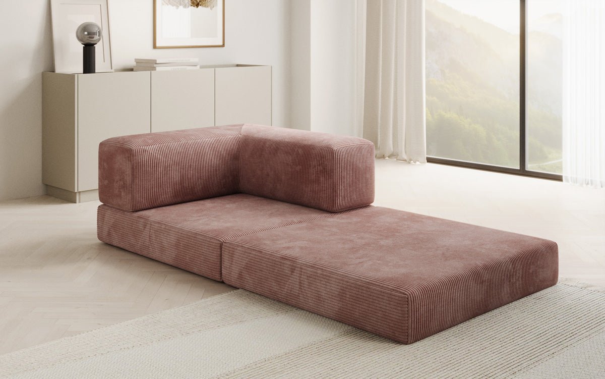 Designer Sofa-Sessel Lazy in Corduroy