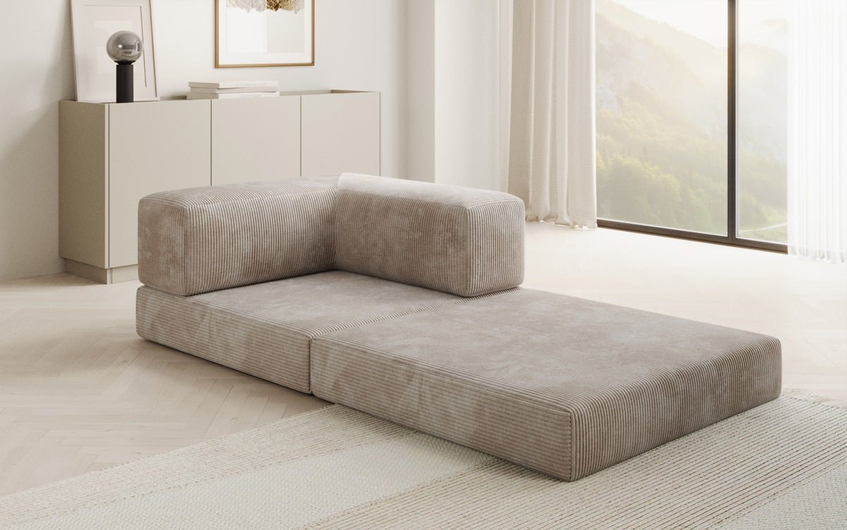 Designer Sofa-Sessel Lazy in Corduroy