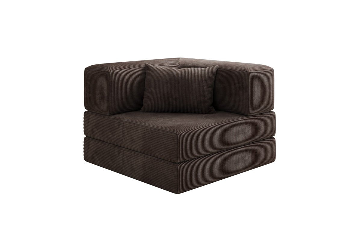Designer Sofa-Sessel Lazy in Corduroy