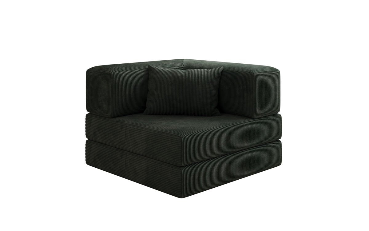 Designer Sofa-Sessel Lazy in Corduroy