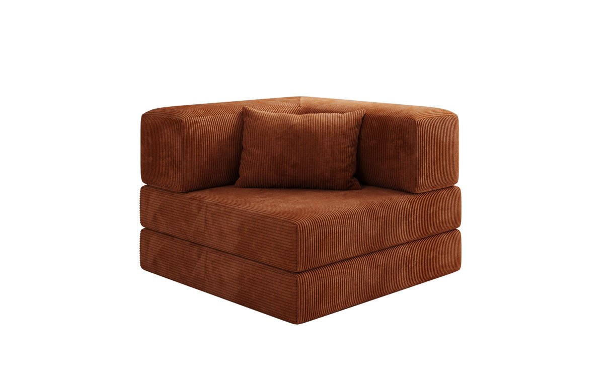 Designer Sofa-Sessel Lazy in Corduroy