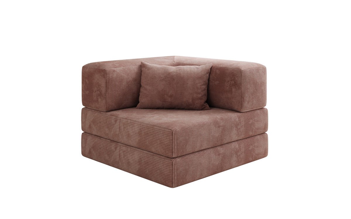 Designer Sofa-Sessel Lazy in Corduroy
