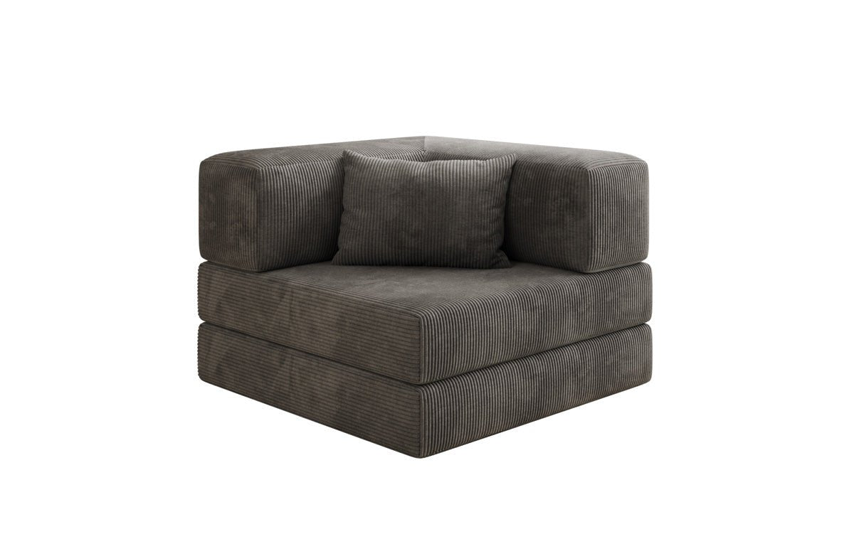 Designer Sofa-Sessel Lazy in Corduroy