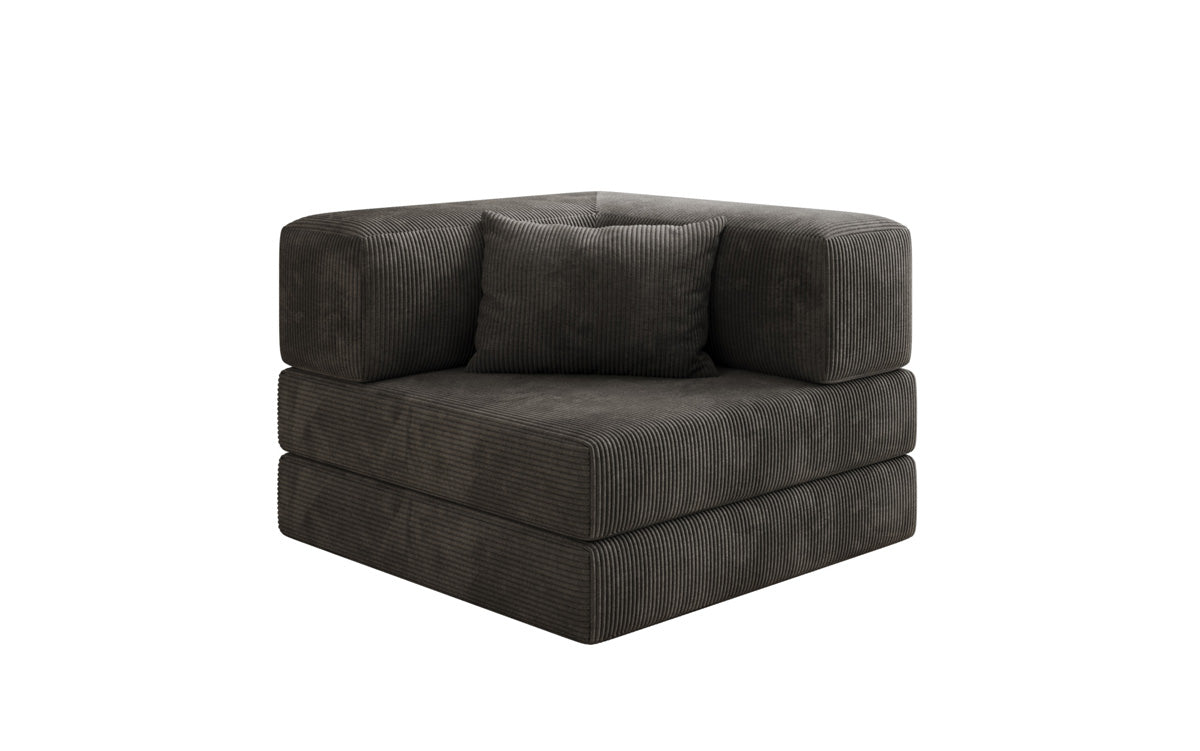 Designer Sofa-Sessel Lazy in Corduroy