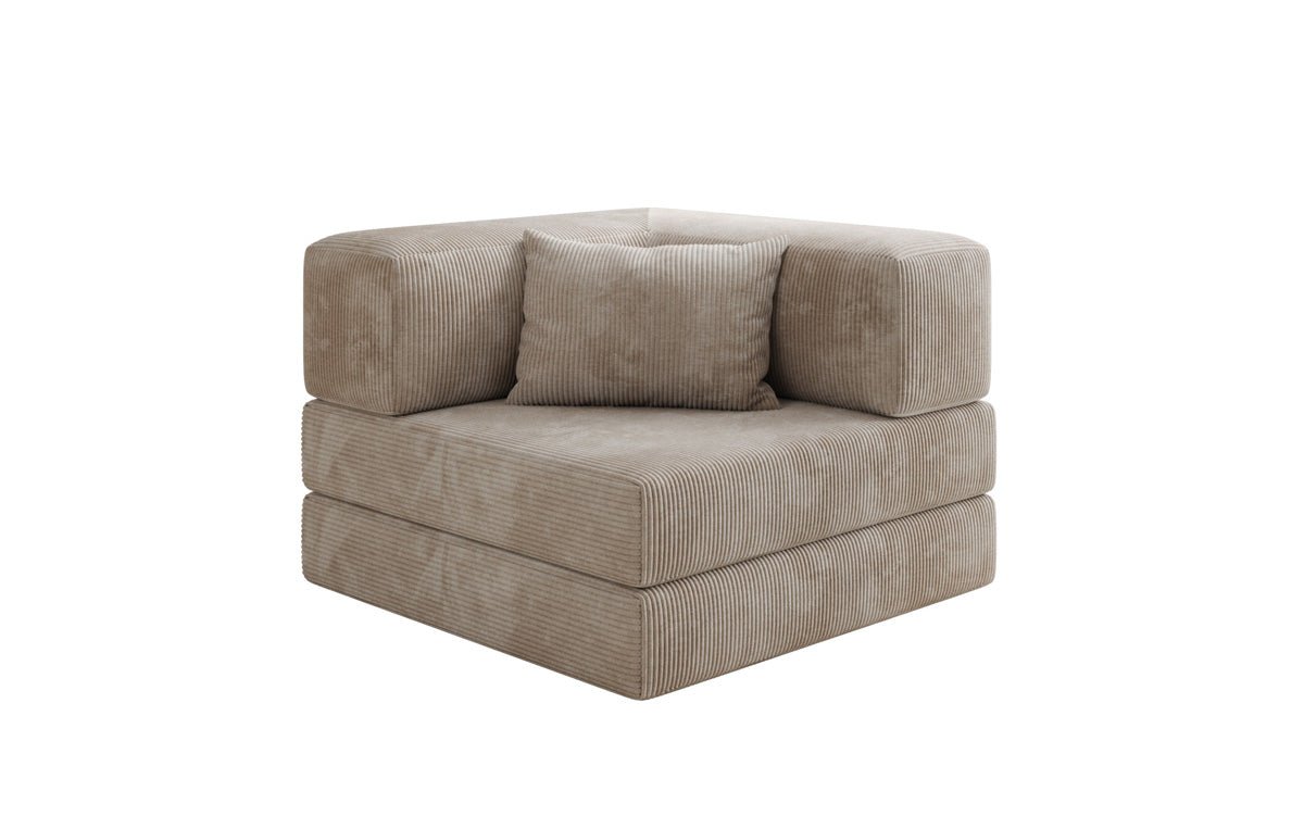Designer Sofa-Sessel Lazy in Corduroy