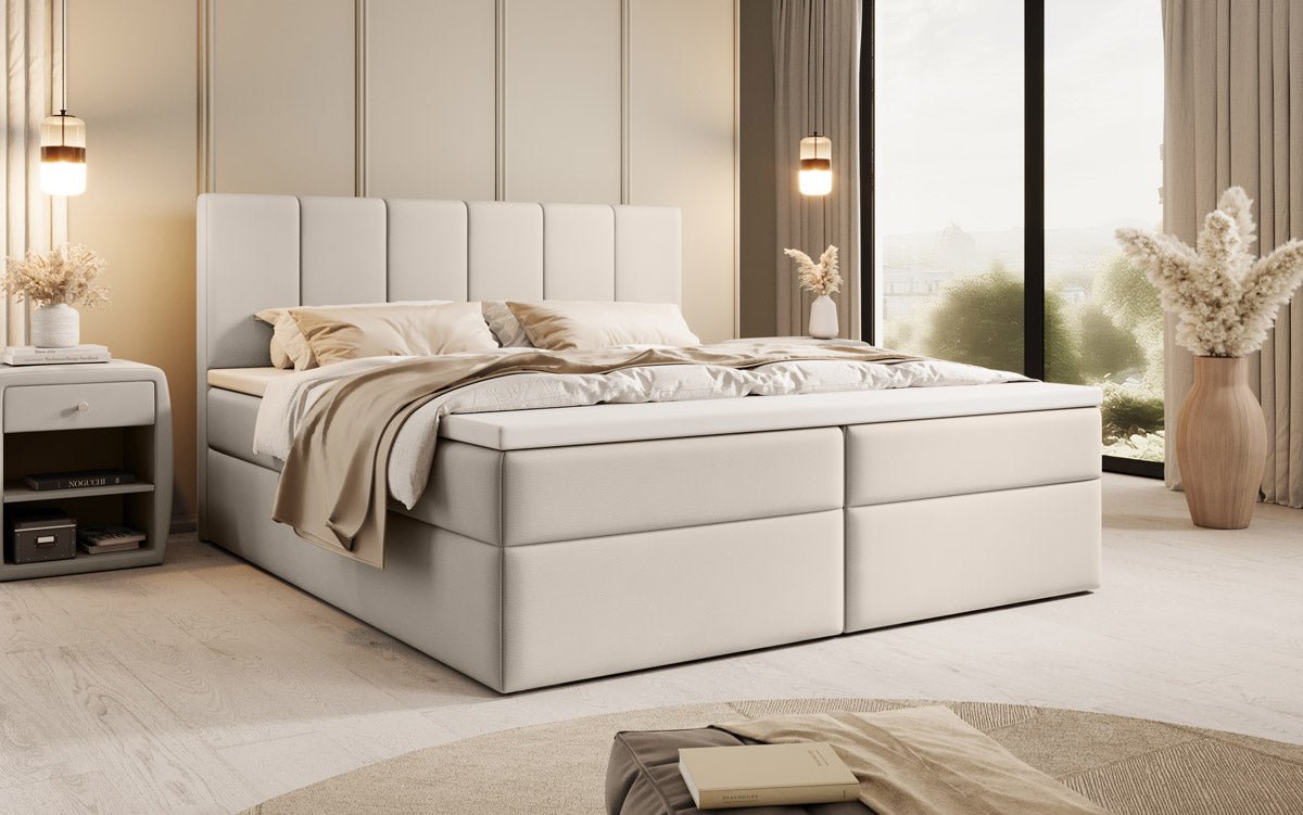Boxspringbett Aurelia Stoff mit Stauraum