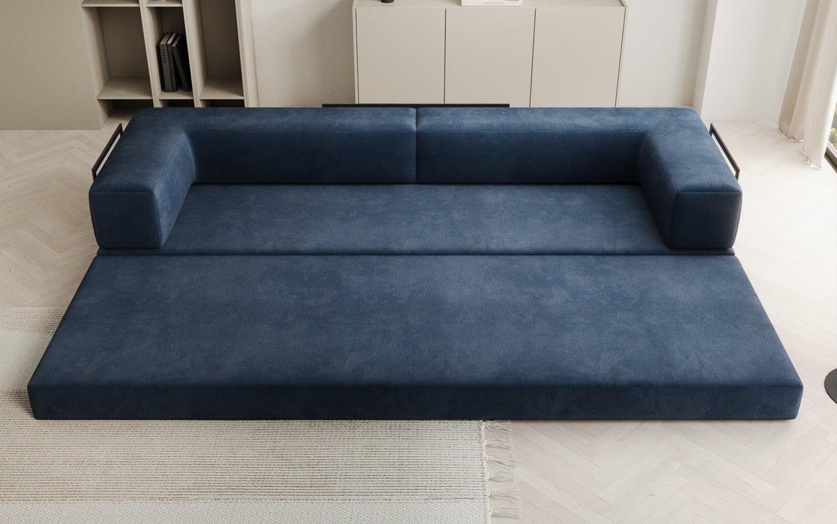 Canapé design Lazy 3 places XXL en velours