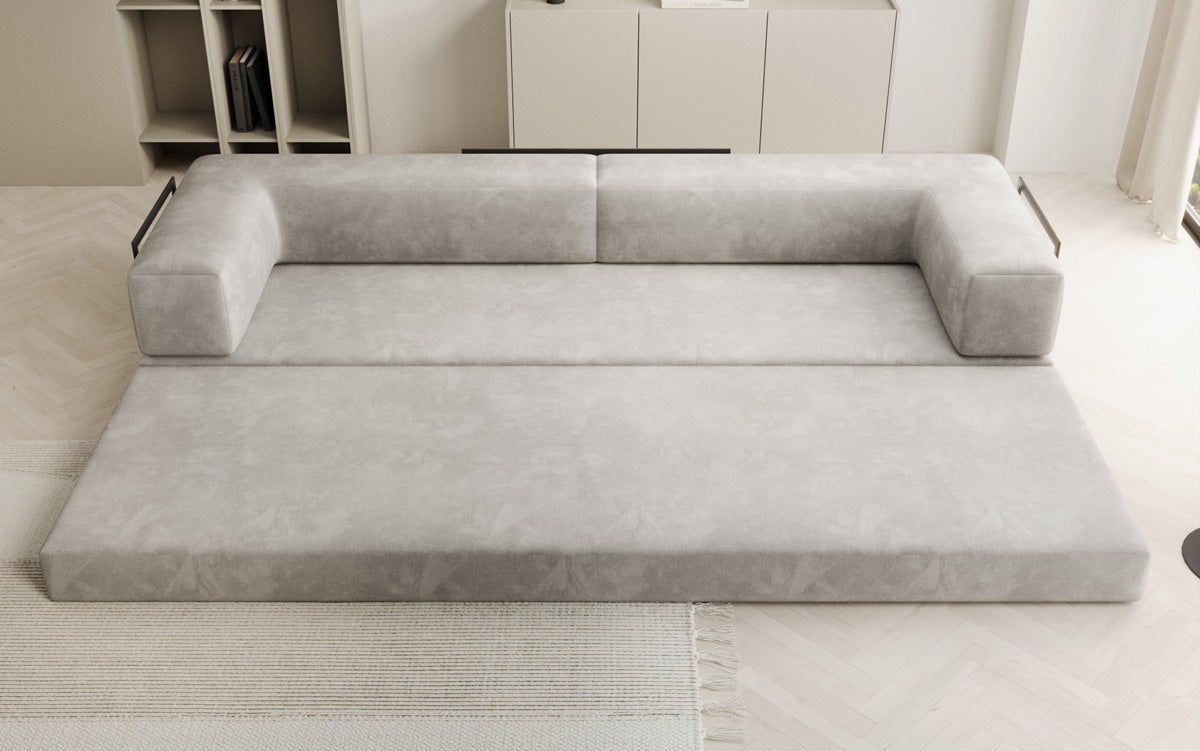 Canapé design Lazy 3 places XXL en velours