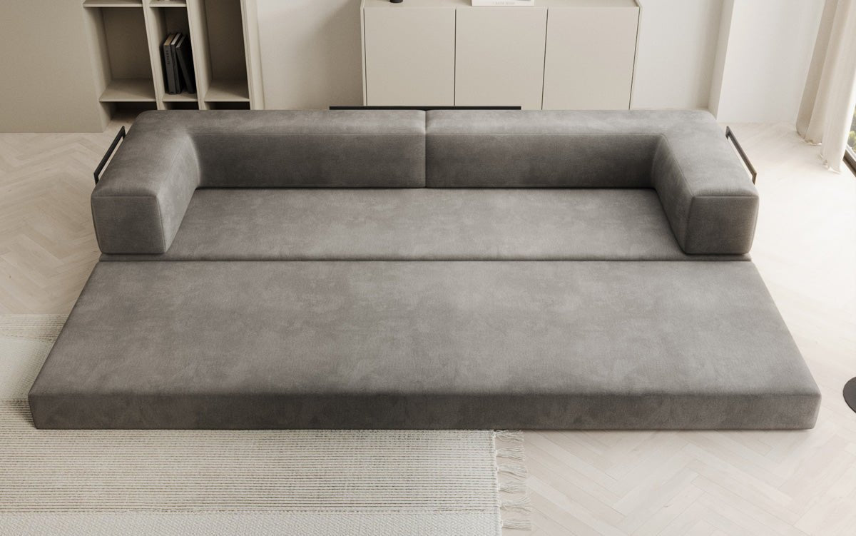Canapé design Lazy 3 places XXL en velours