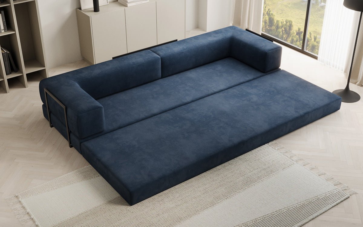 Canapé design Lazy 3 places XXL en velours