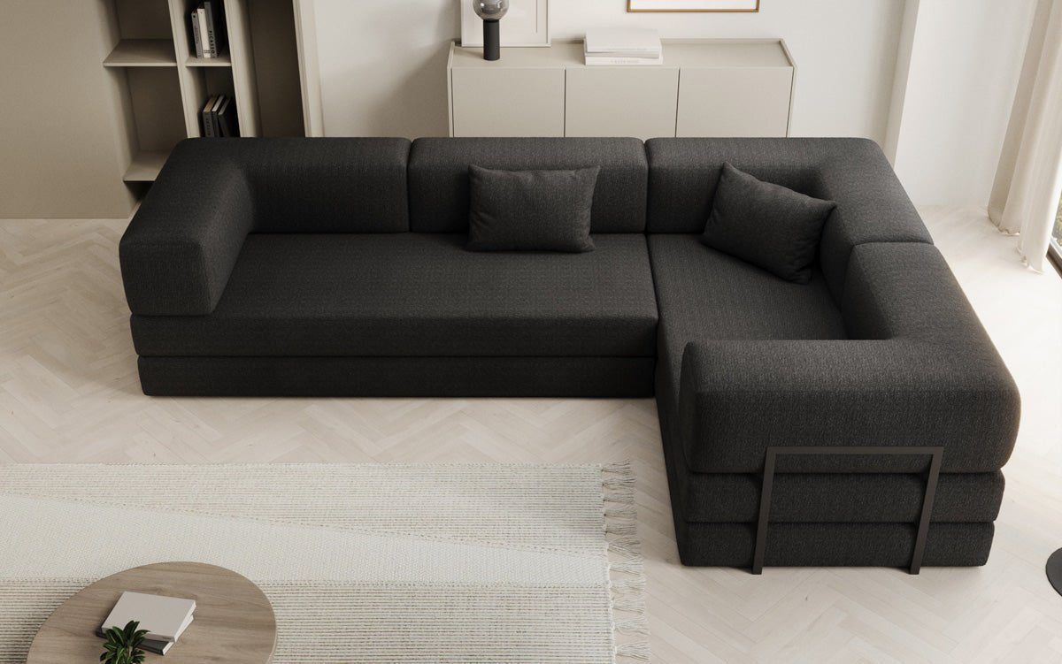 Designer Sofa Lazy L gesloten in Bouclé