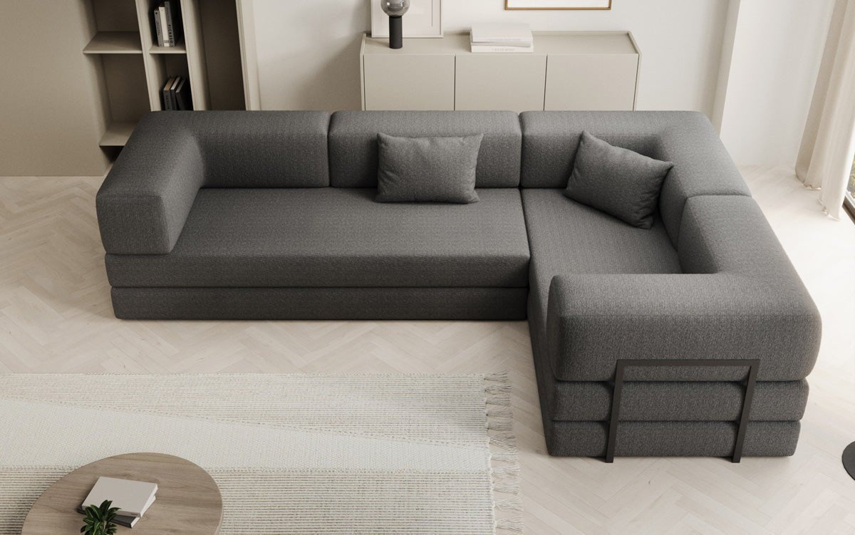 Designer Sofa Lazy L gesloten in Bouclé