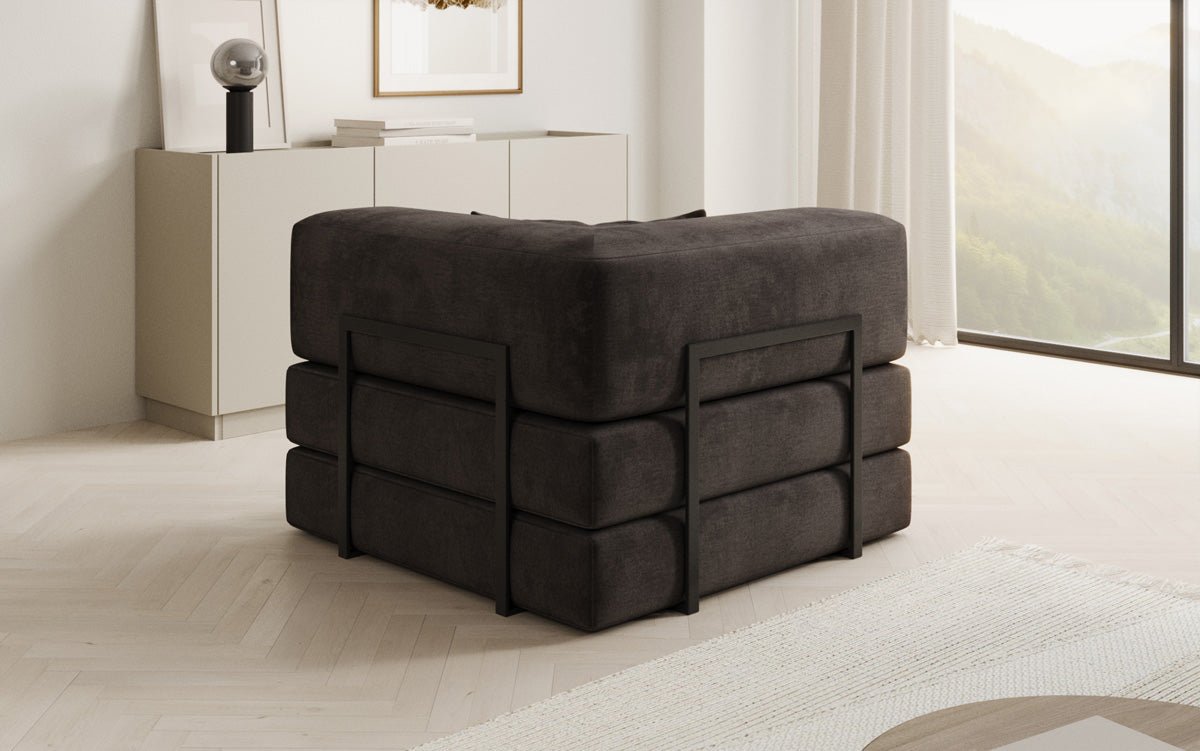 Designer Sofa-Sessel Lazy in fluweel