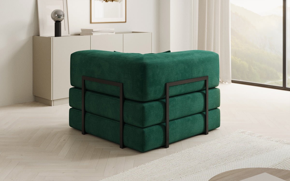 Designer Sofa-Sessel Lazy in fluweel