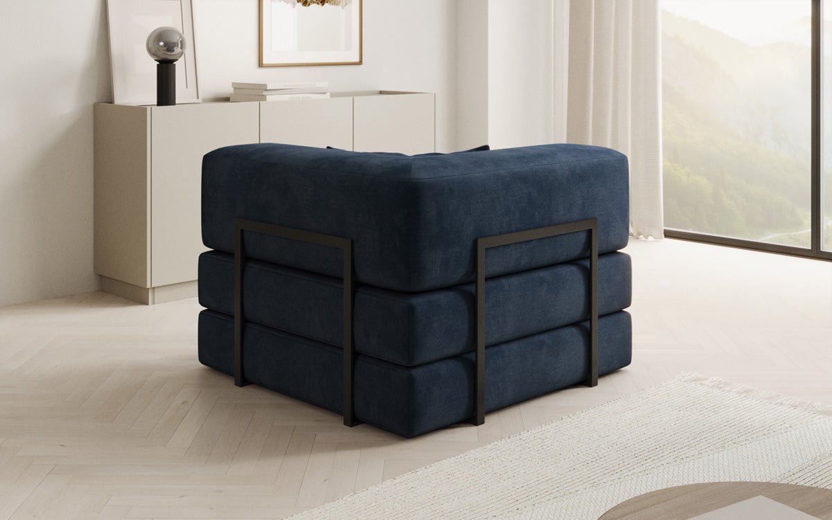 Designer Sofa-Sessel Lazy in fluweel