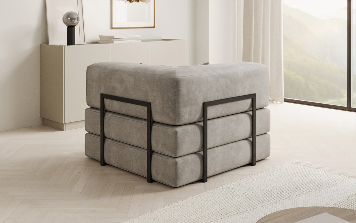 Designer Sofa-Sessel Lazy in fluweel