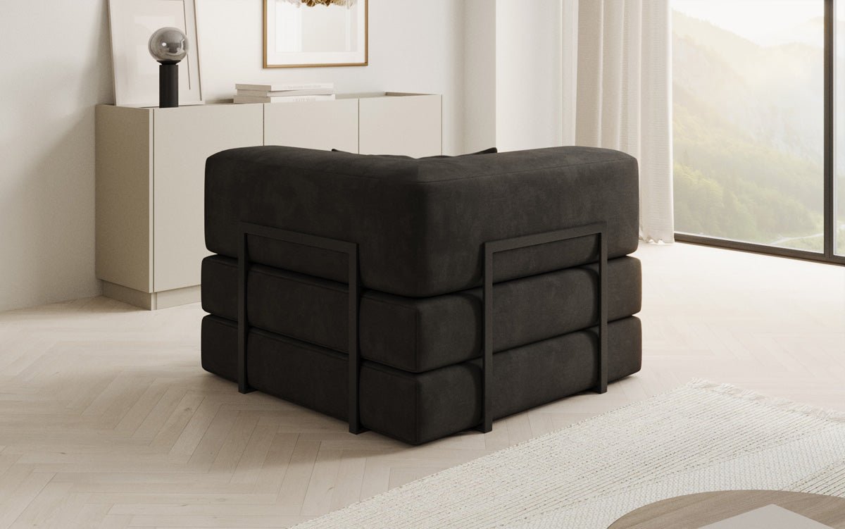 Designer Sofa-Sessel Lazy in fluweel