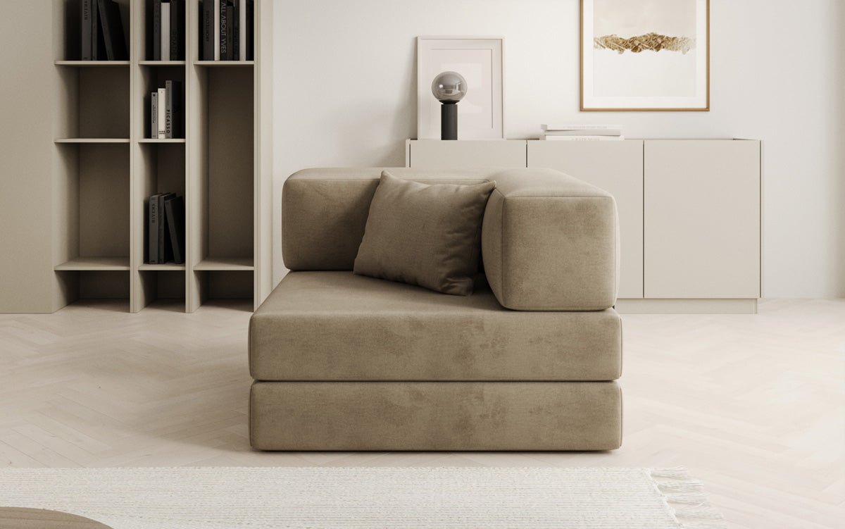 Designer Sofa-Sessel Lazy in fluweel