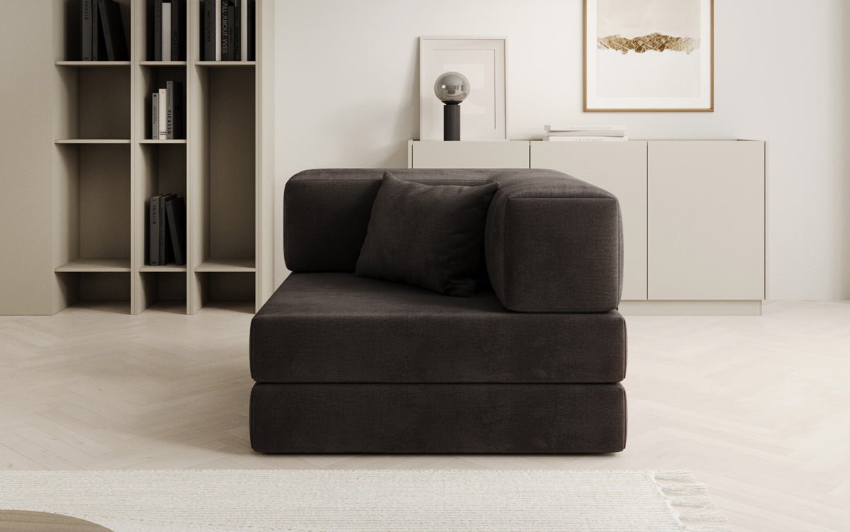 Designer Sofa-Sessel Lazy in fluweel