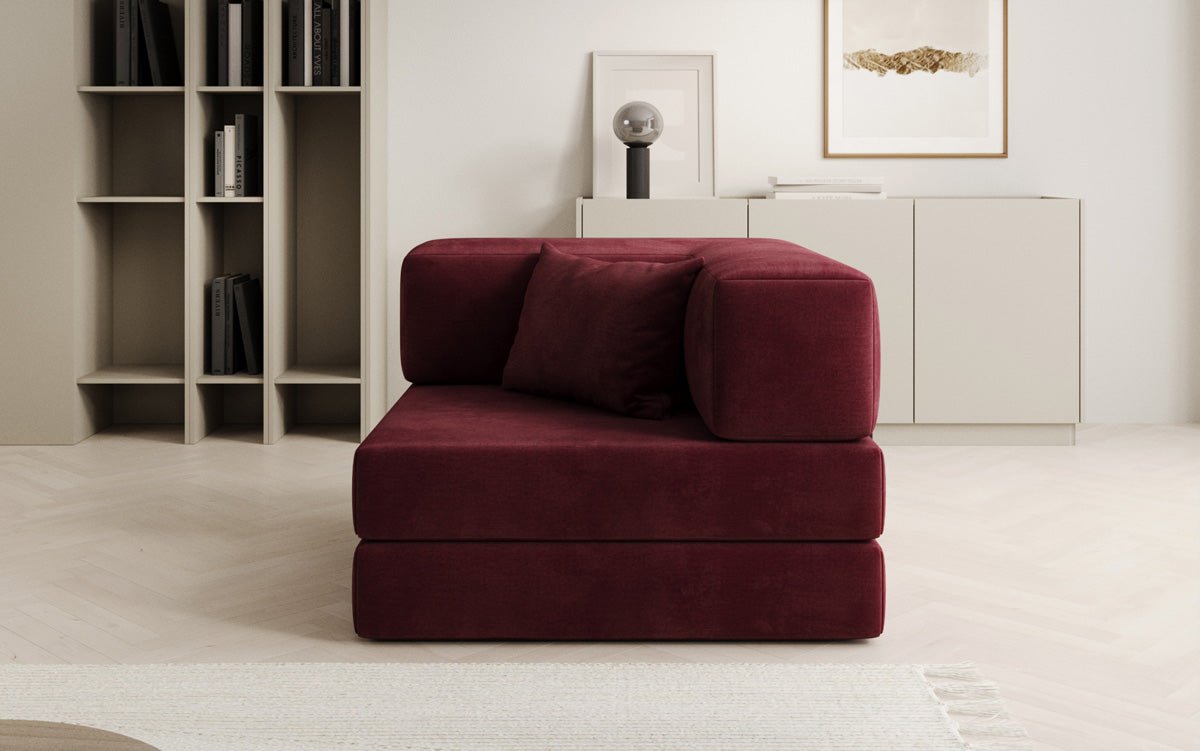 Designer Sofa-Sessel Lazy in fluweel
