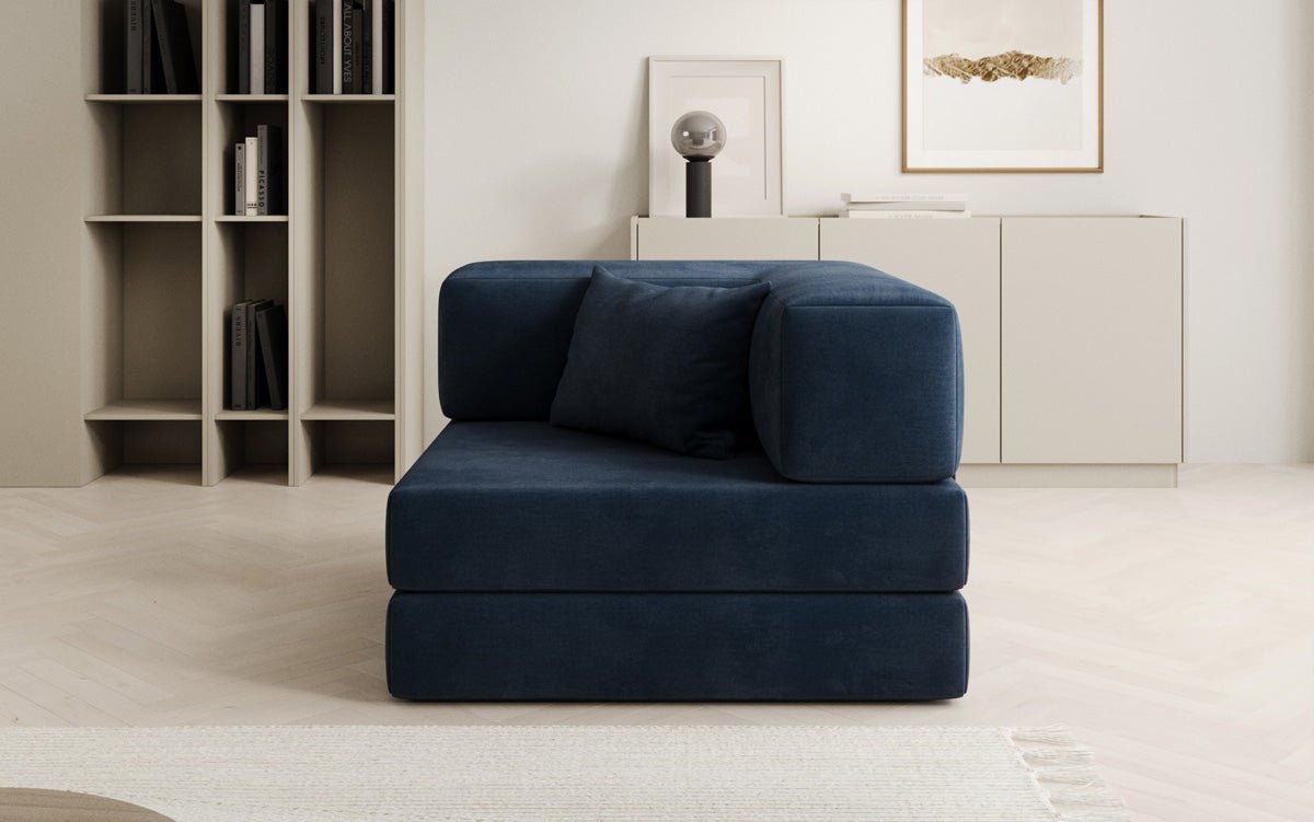 Designer Sofa-Sessel Lazy in fluweel