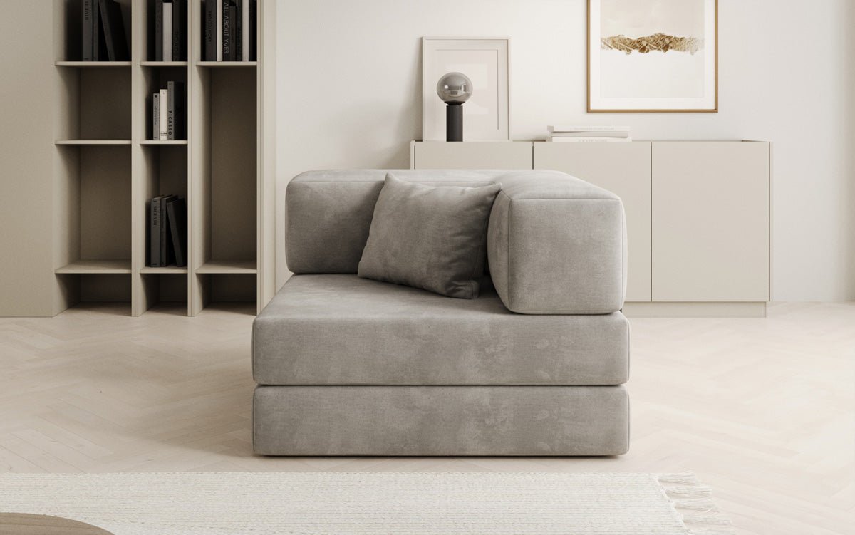 Designer Sofa-Sessel Lazy in fluweel