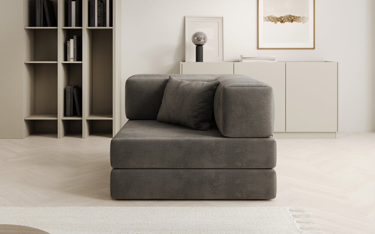 Designer Sofa-Sessel Lazy in fluweel
