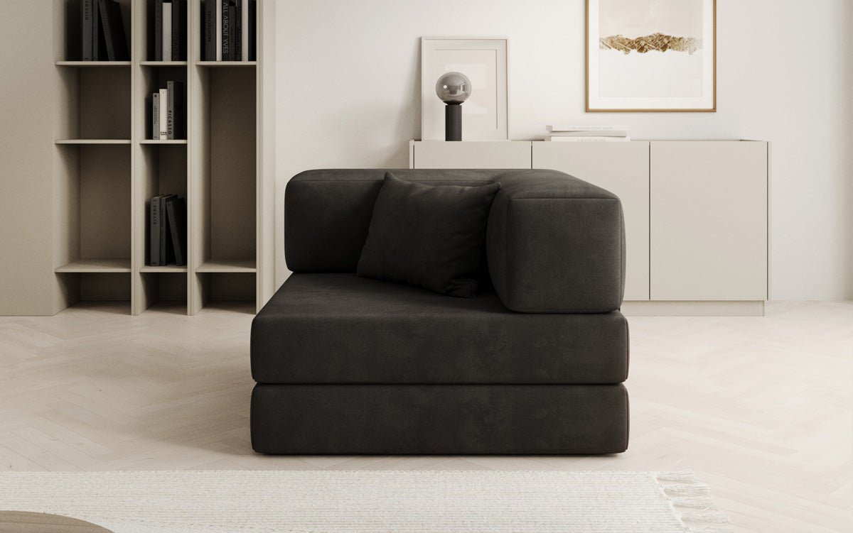 Designer Sofa-Sessel Lazy in fluweel