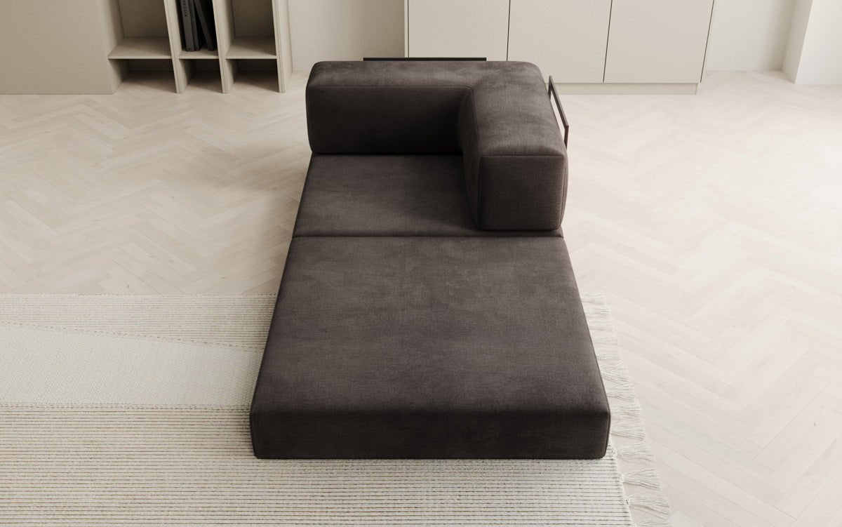 Designer Sofa-Sessel Lazy in fluweel