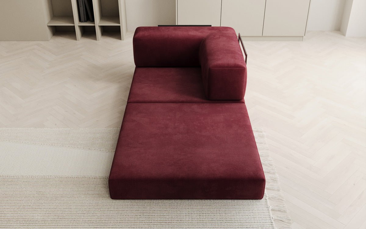 Designer Sofa-Sessel Lazy in fluweel