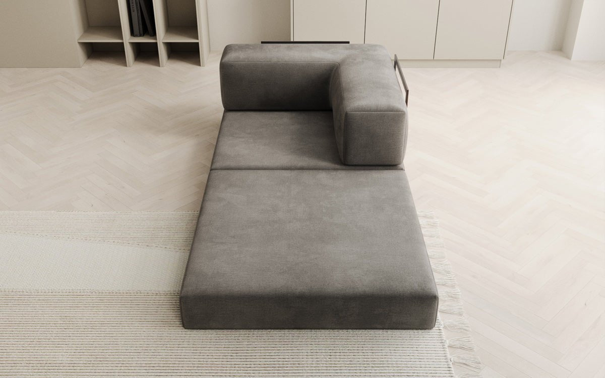Designer Sofa-Sessel Lazy in fluweel