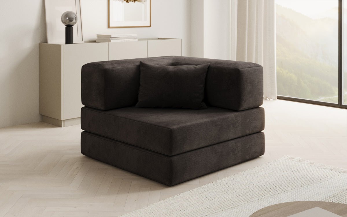 Designer Sofa-Sessel Lazy in fluweel