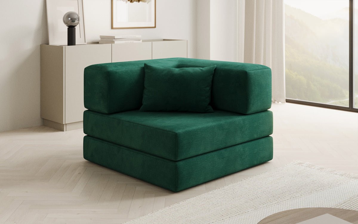 Designer Sofa-Sessel Lazy in fluweel