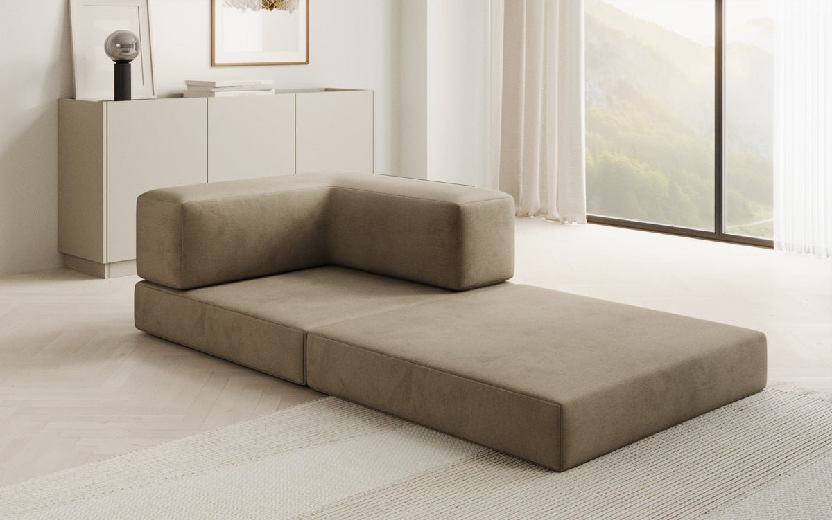 Designer Sofa-Sessel Lazy in fluweel