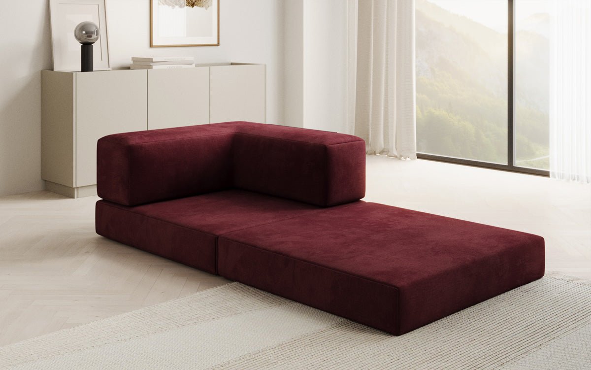 Designer Sofa-Sessel Lazy in fluweel