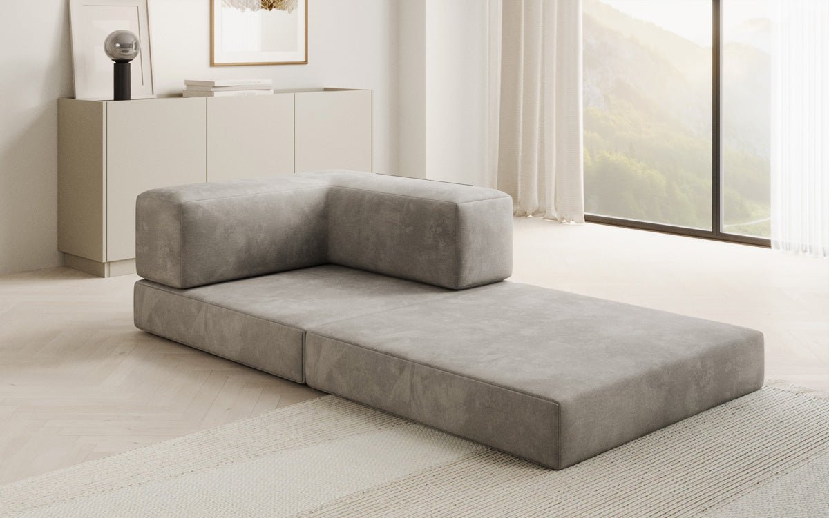 Designer Sofa-Sessel Lazy in fluweel