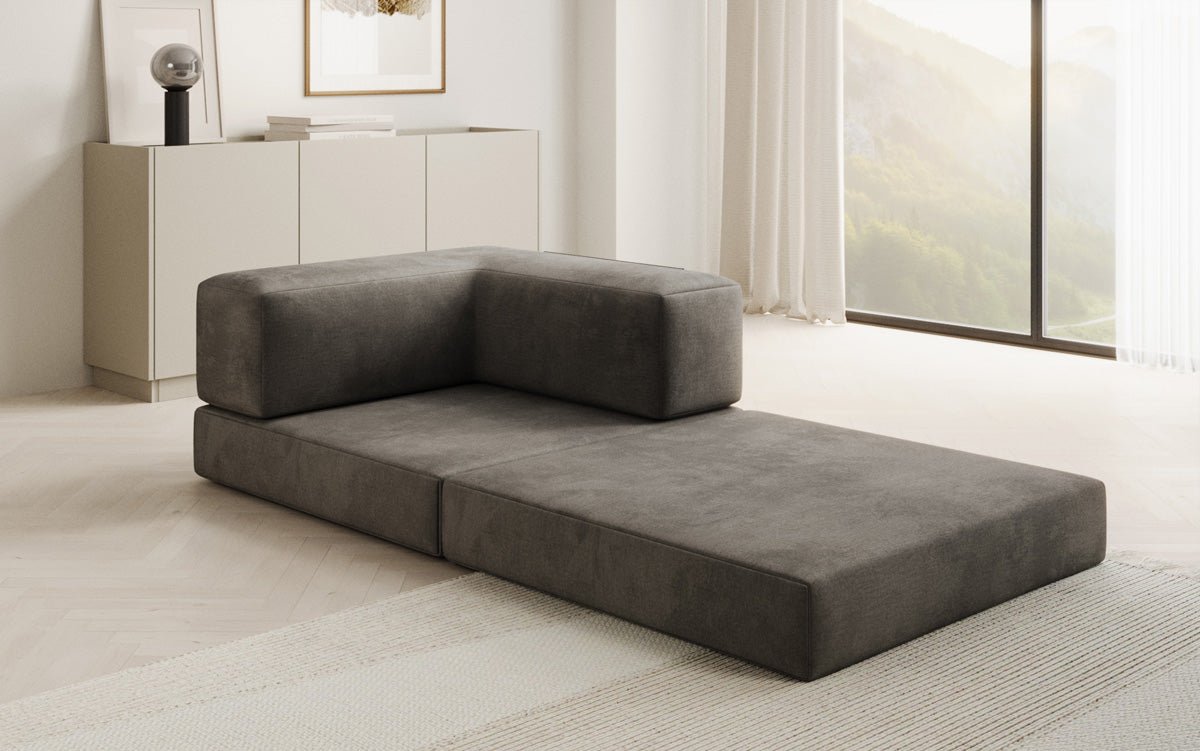 Designer Sofa-Sessel Lazy in fluweel