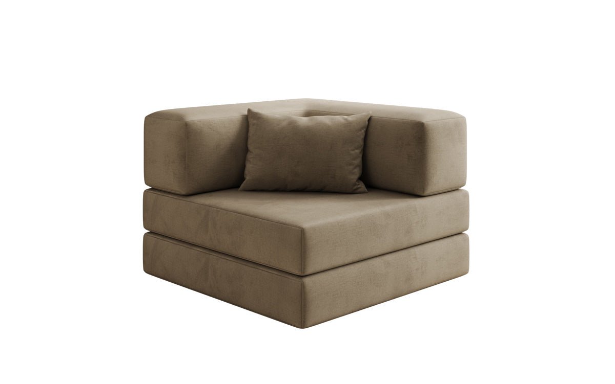 Designer Sofa-Sessel Lazy in fluweel