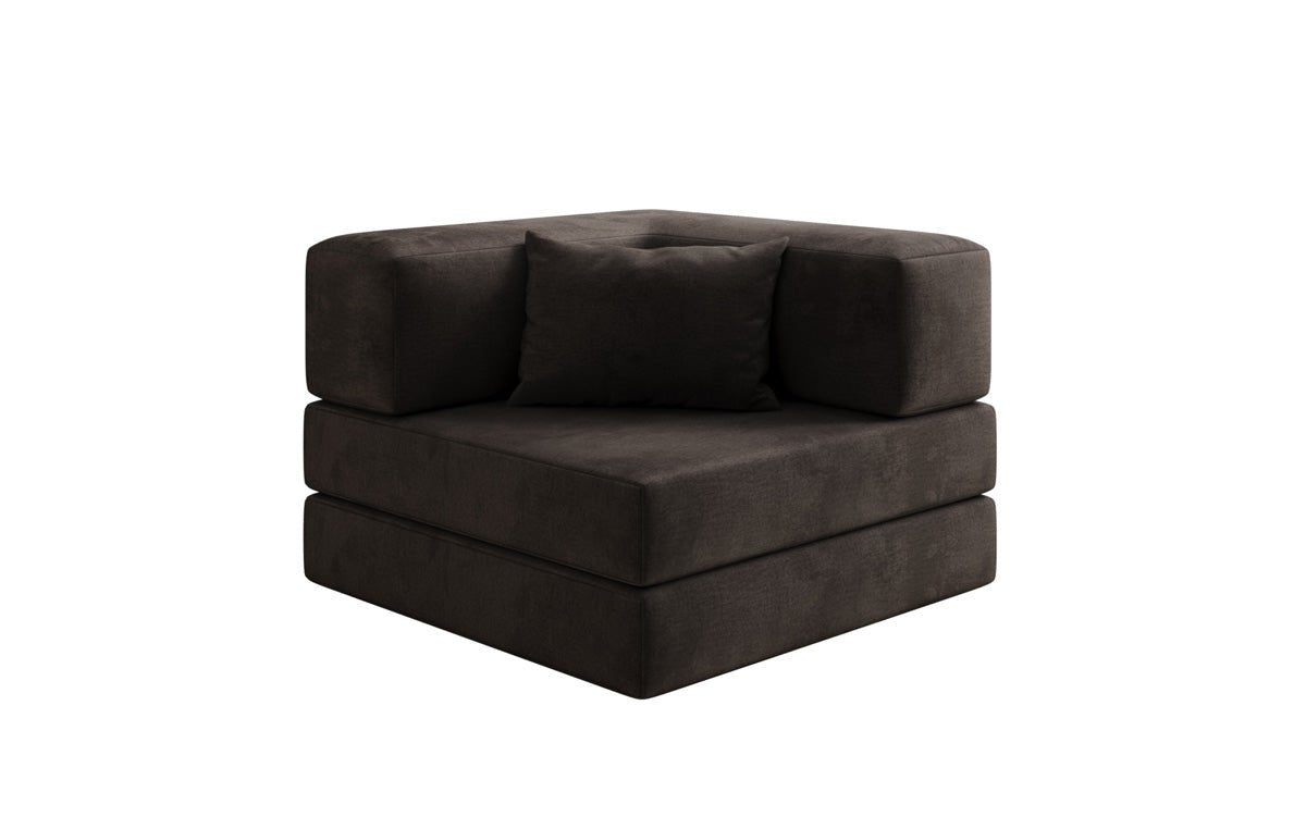 Designer Sofa-Sessel Lazy in fluweel