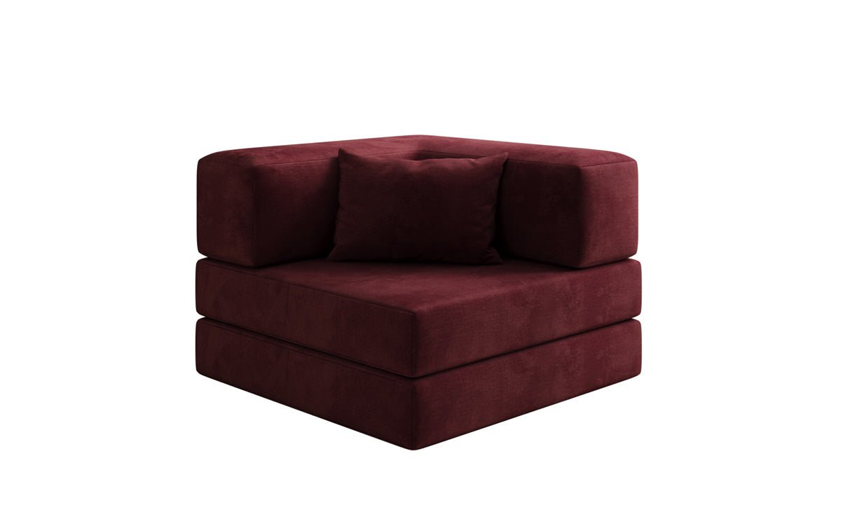 Designer Sofa-Sessel Lazy in fluweel