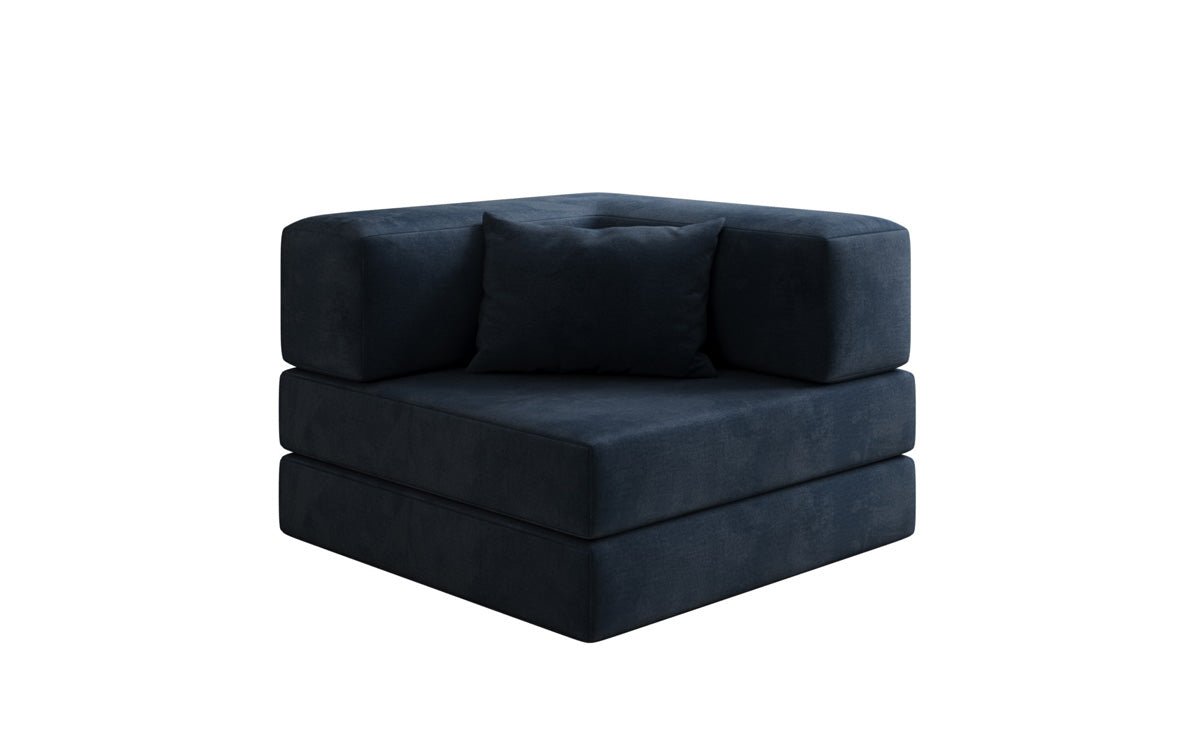 Designer Sofa-Sessel Lazy in fluweel