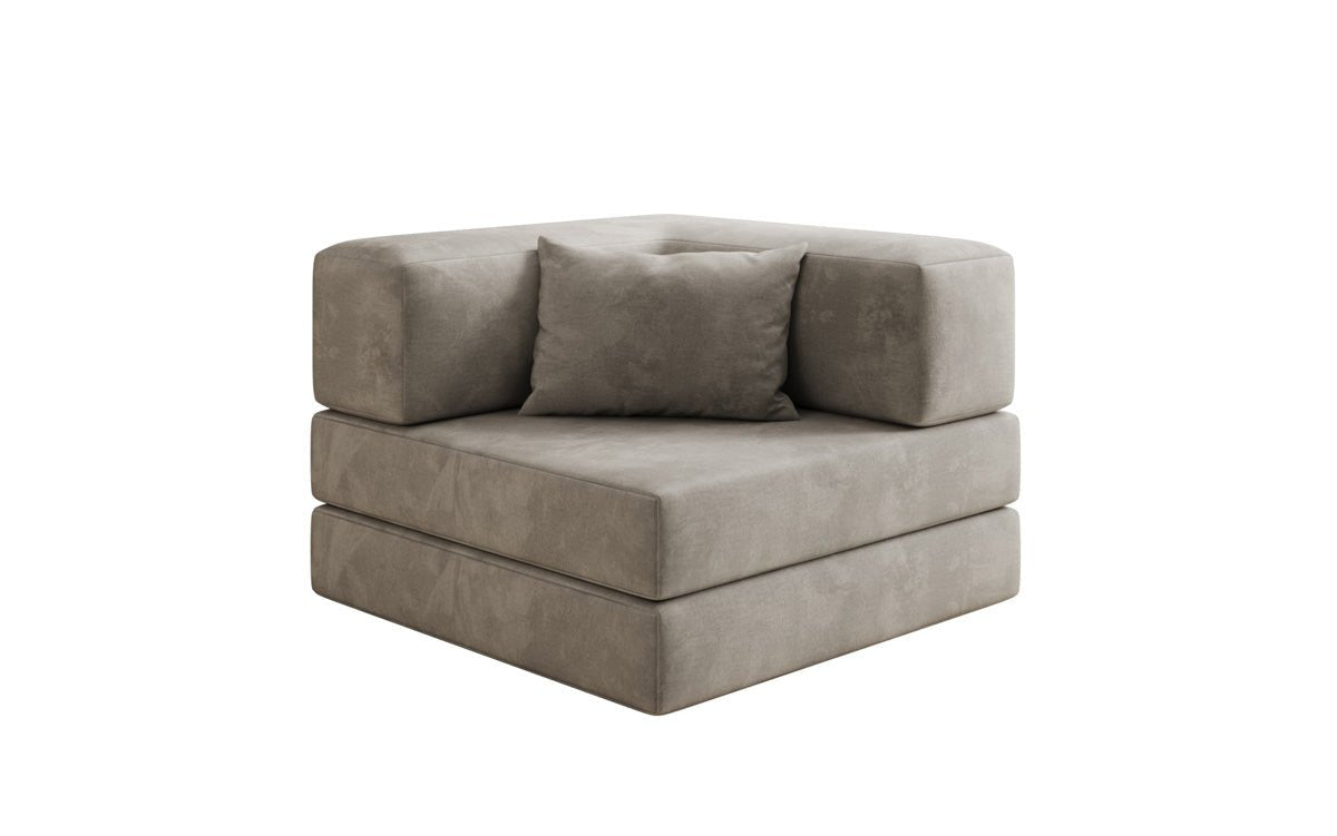 Designer Sofa-Sessel Lazy in fluweel