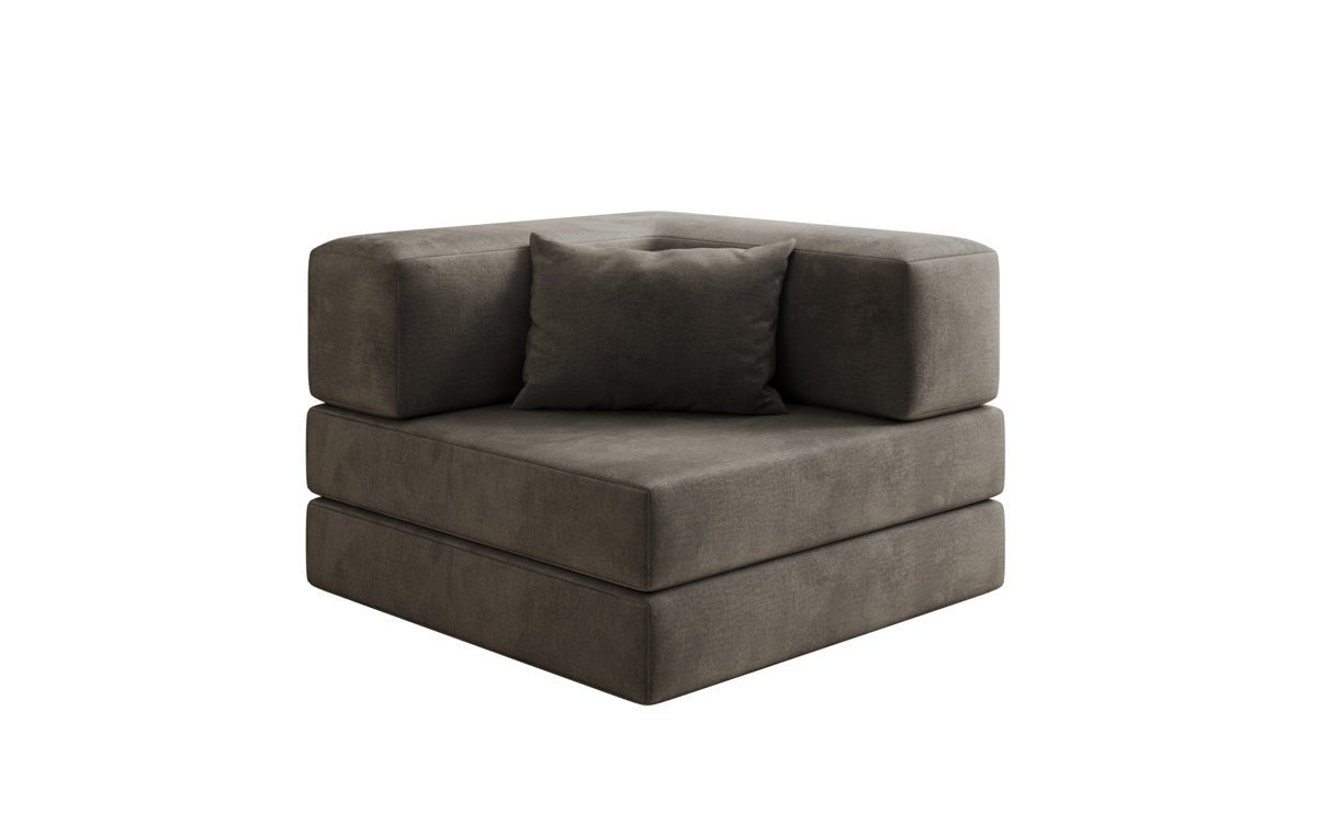 Designer Sofa-Sessel Lazy in fluweel