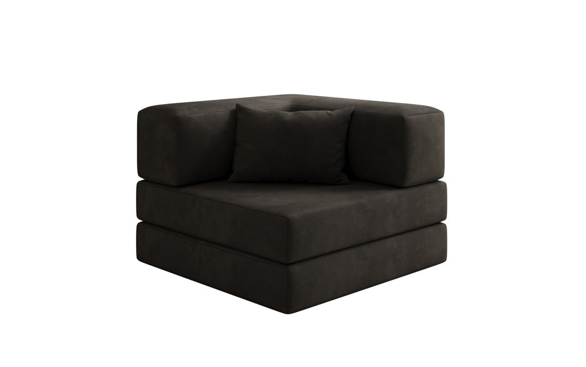 Designer Sofa-Sessel Lazy in fluweel