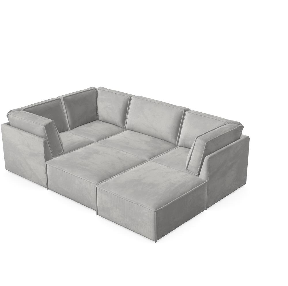 Modulares Sofa Domo - Konfiguriertes Sofa Ref: HXOKGD